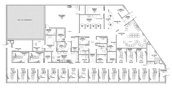 Floorplan for our dental design client Drs. Billings & Murphy